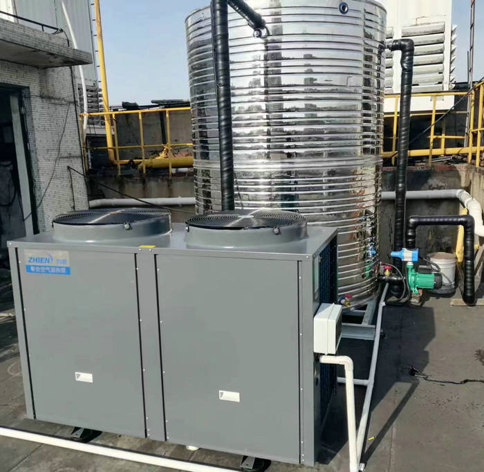 工廠九一香蕉网页入口：香蕉视频APP下载熱泵10P機+5噸保溫水箱